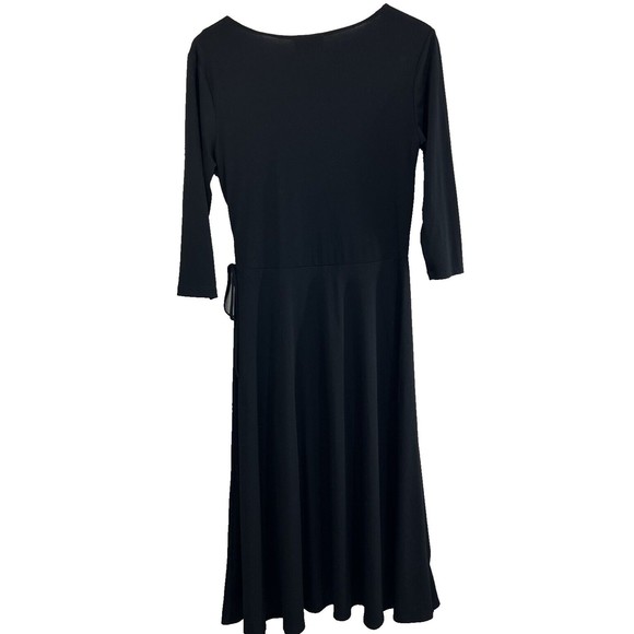 Talbots LBD Women's Faux Wrap 3/4 Sleeve Stretch Career Classic Size 6 - Picture 4 of 13